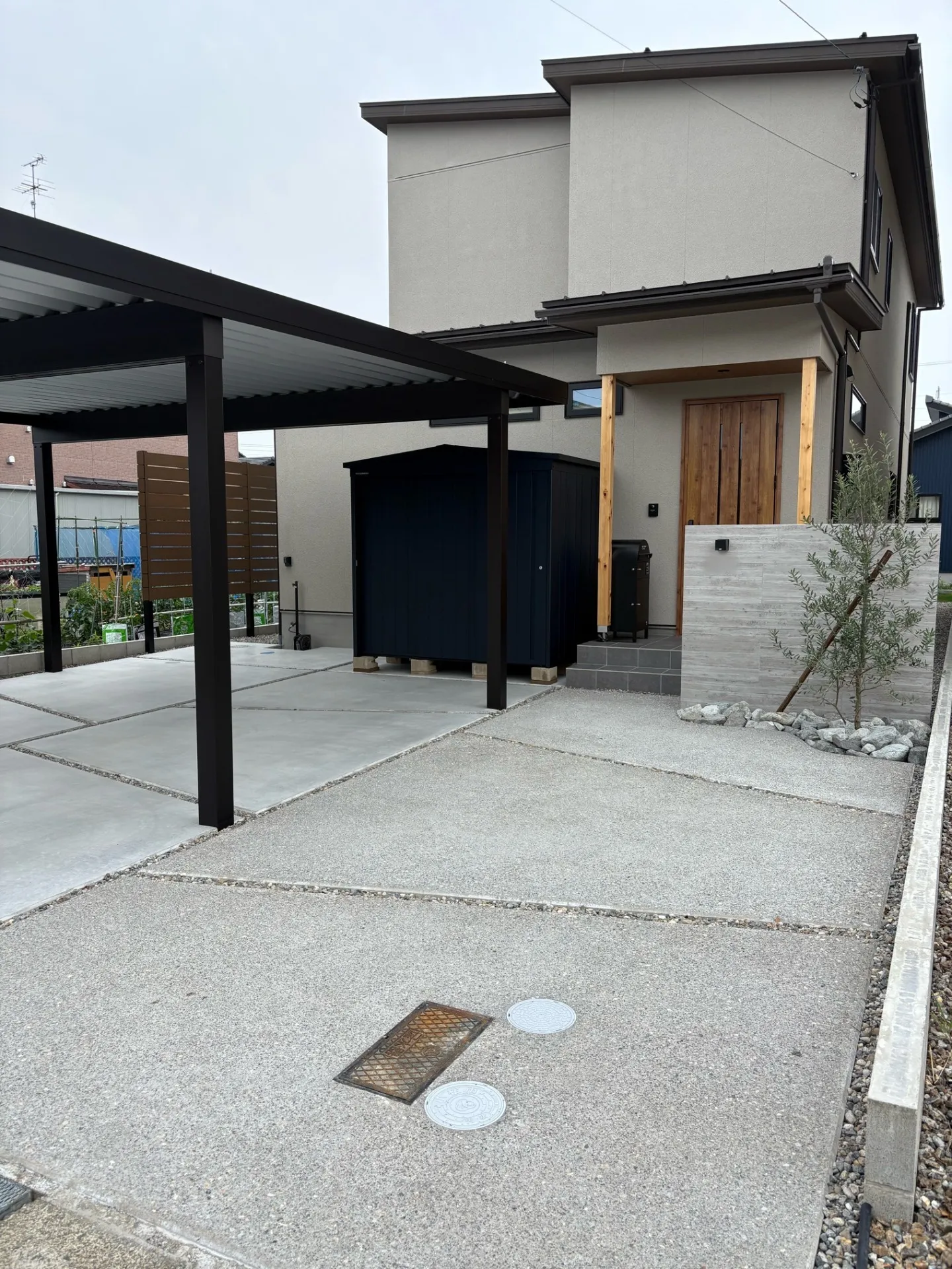 コンクリート洗い出し